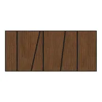 Frézovaný panel Slant wenge 65x29 cm MDF