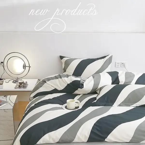 Povlečení z bavlněného saténu ALBS-M0033B 160x200