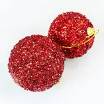 Lesklé koule 7cm (2 ks) – červené