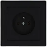 Zásuvka jednoduchá černy Imperia
