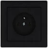 Zásuvka jednoduchá černy Imperia