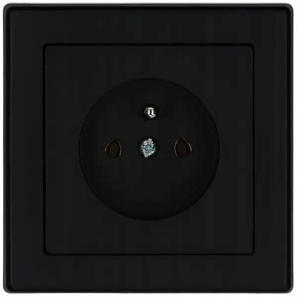 Zásuvka jednoduchá černy Imperia