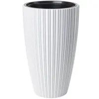 Kvetináč Mika Slim 30 biely