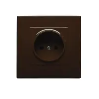 Zásuvka bez uzemnenia (hnedá)  GP-1