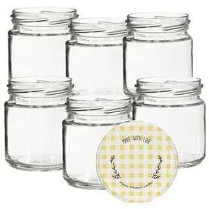 Zaváracie poháre s viečkom 130 ml 6 ks