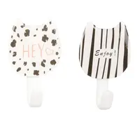 Vešiak Gattino 2ks 4x6,7x2cm b-cz