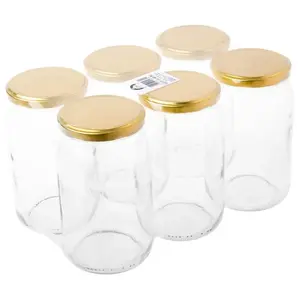Zaváracie poháre TO-900/82 6 ks so zlatým viečkom BA764543DH