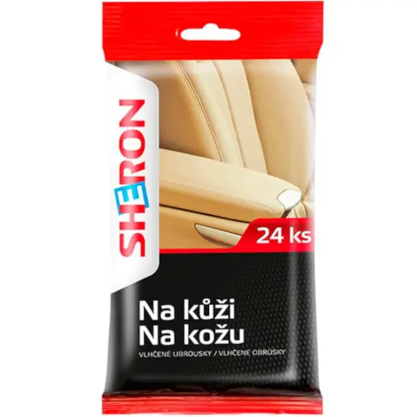 Sheron Vlhčené obrúsky na kožu 24 ks