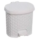 Odpadkový koš nášlapný bílý 3L