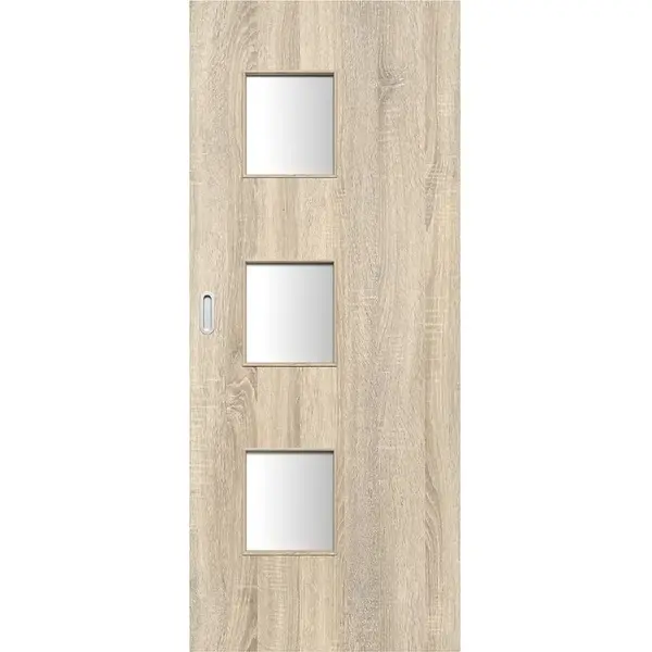 Posuvné dveře Trio 3*3 70P dub sonoma