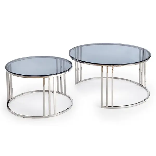 Súprava konferenčných stolíkov Mercury dymový