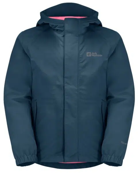 Jack Wolfskin Tucan K 128, dark sea Dětská bunda na zip