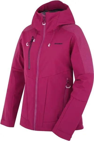 Husky Sevan L XL, dk. magenta Dámská softshell bunda