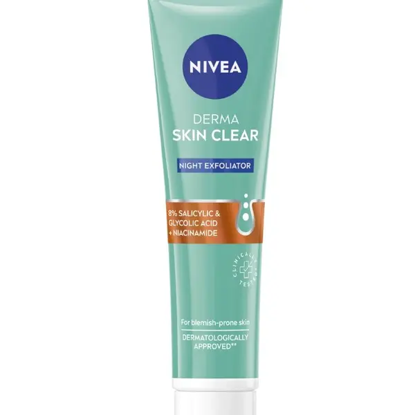 Nivea Derma Skin Clear noční exfoliator 40 ml