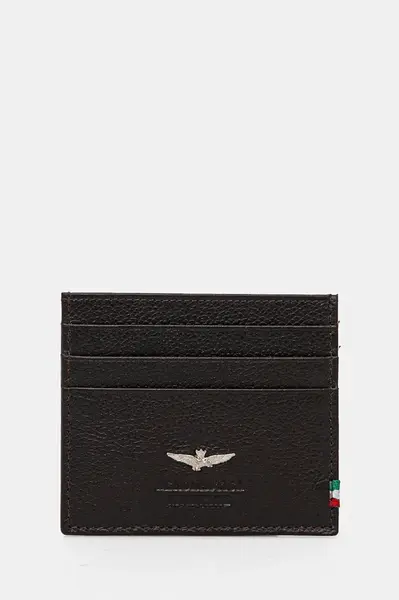 Kožené pouzdro na karty Aeronautica Militare