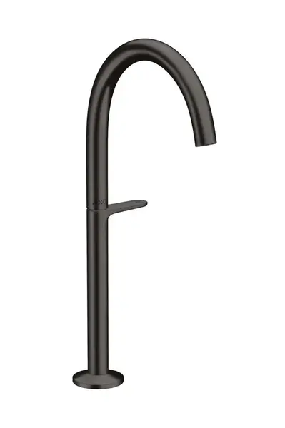 Axor One - Umyvadlová baterie s výpustí Push-Open, EcoSmart, CoolStart, kartáčovaný černý chrom 48030340