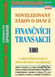Novelizovaný zákon o dani z finančných transakcií - kniha z kategorie Daně