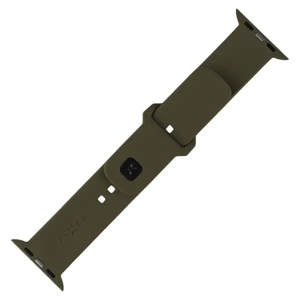 Set silikonových řemínků FIXED Silicone Sporty Strap pro Apple Watch 38/40/41mm, olivová