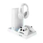 Multifunkční stanice FIXED pro Xbox Series X a S s chlazením a nabíjením pro dva ovladače, bílá