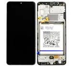 LCD + dotyk + přední kryt pro Samsung Galaxy A32 4G, black (Service Pack)