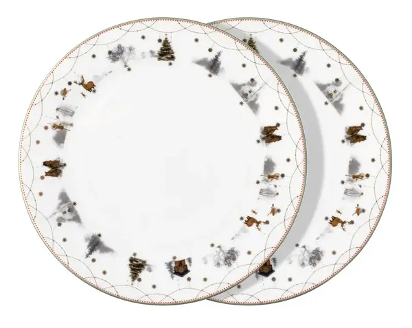 Talíř Story 25 cm, 2 ks kolekce Julemorgen - Wik & Walsøe