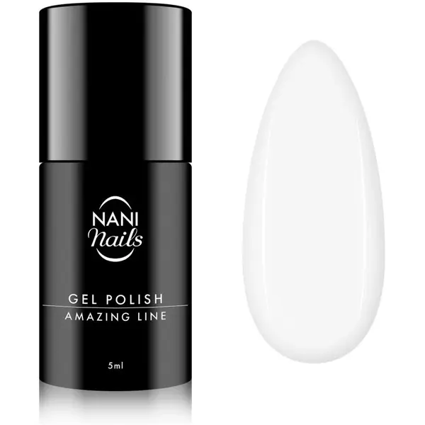 NaniNails NANI Amazing Line gelový lak na nehty odstín Snowy White 5 ml