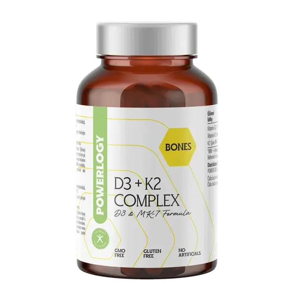 POWERLOGY D3 + K2 Complex 60 kapslí
