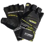 Power System Fitness rukavice ULTIMATE MOTIVATION černožluté - XL