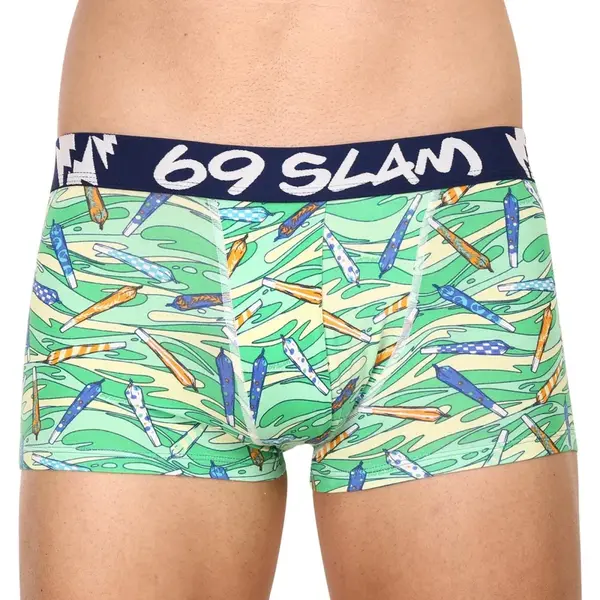 69SLAM Pánské boxerky hip bamboo vegan 420 eliyah (MHBVGN-BB) L