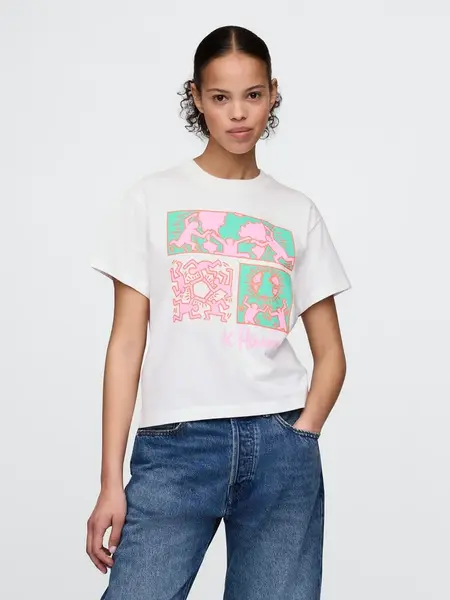 GAP Dámské Tričko Gap × Keith Haring 741926-01 Velikost: S