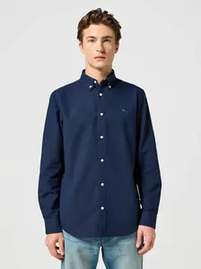 Pánská košile WRANGLER OXFORD SHIRT DARK NAVY 112357241 Velikost: L