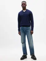 GAP Pánský Pletený svetr s výstřihem V 724350-05 Velikost: S