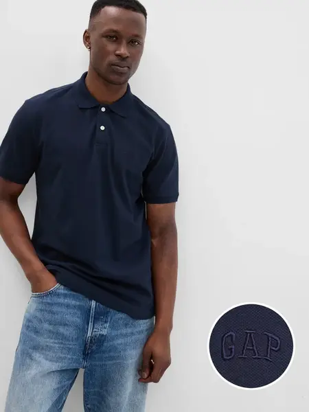 GAP Pánské Piqué polo tričko 586306-06 Velikost: S