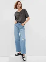 GAP Dámské Tričko s květinovým logem 540598-01 Velikost: XS