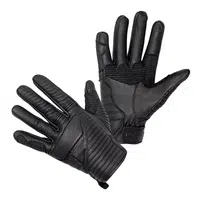 Kožené moto rukavice W-TEC Brillanta černá L
