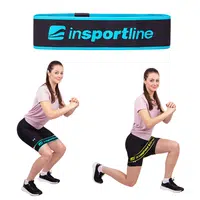 Posilovací smyčka inSPORTline Hiplop M 66x7 cm / 16 kg azurová