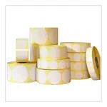 Samolepicí PP (polypropylen) etikety, kulaté 35mm, 1000ks, pro TTR, bílé, role