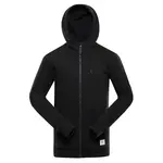 Pánská bavlněná mikina s kapucí alpine pro lokk černá 5xl