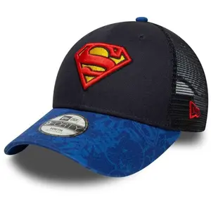 New Era SUPERMAN YOUTH TRUCKER 9FORTY Dětská kšiltovka, černá, velikost YOUTH