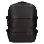 Cestovný kožený batoh Mustang Travel - čierna