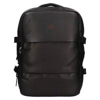 Cestovný kožený batoh Mustang Travel - čierna