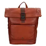Rolovací kožený batoh Mustang Falko - koňak