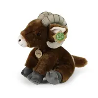 Plyšová ovce tlustorohá sedící 28 cm ECO-FRIENDLY