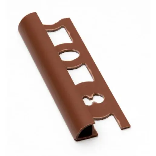 Lišta ukončovací "oblá" Profil-EU svetlo hnedá, PVC, dĺžka 250 cm, výška hrany 8 mm, L825015