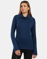 Dámský rolák s dlouhým rukávem z merino vlny kilpi jannu-w tmavě modrá 36