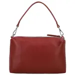 Dámská kožená kabelka na rameno tmavě červená - Delami Vera Pelle Sussan