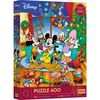 Trefl Puzzle 600 Výročné - Mickey Mouse a priatelia / Vianoce