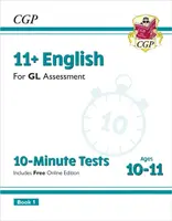 11+ GL 10-Minute Tests: English - Ages 10-11 Book 1 (with Online Edition) - CGP Books