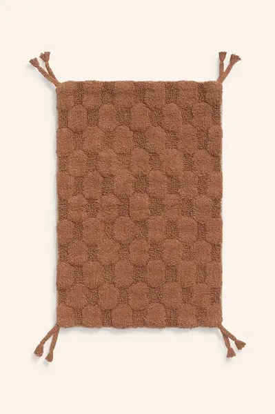 Koberec do koupelny Calma House 50 x 70 cm oranžová barva