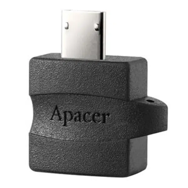 Apacer USB redukce (2.0), USB A samice - microUSB samec, černá